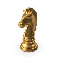 Gold Chess Knight PNG & PSD Images