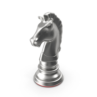 Silver Chess Knight PNG & PSD Images