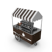 Coffee Cart With Coffee Makers PNG & PSD Images