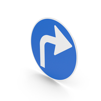 Danish Sign Turn Right PNG & PSD Images