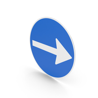 Danish Turn Right Sign PNG & PSD Images