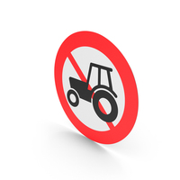 Danish Sign No Tractors PNG & PSD Images