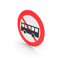 Danish Sign No Buses PNG & PSD Images