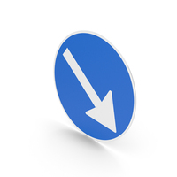 Danish Sign Keep Right PNG & PSD Images
