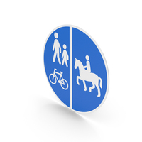 Danish Combined Path Sign PNG & PSD Images