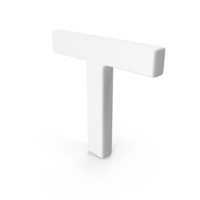 White Letter T PNG & PSD Images
