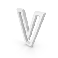Letter M1F OutLine V White PNG & PSD Images
