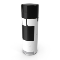 Spray Paint Can Black Dirty PNG & PSD Images