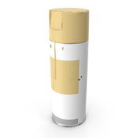 Spray Paint Can Gold Dirty PNG & PSD Images