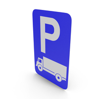 Belgian Parking Reserved For Trucks Sign PNG & PSD Images