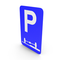Belgian Parking Mandatory Partly On The Verge Or Sidewalk Sign PNG & PSD Images