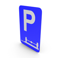 Belgian Sign Parking Mandatory On The Verge Or Sidewalk PNG & PSD Images