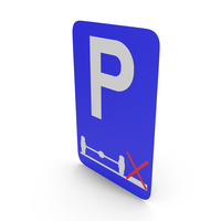 Belgian Parking Mandatory On The Road Sign PNG & PSD Images