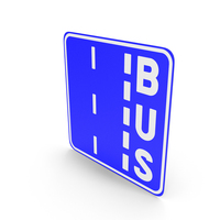 Belgian Bus Lane Sign PNG & PSD Images