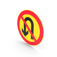 Finnish Sign No U-Turn PNG & PSD Images