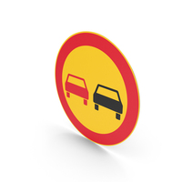 Finnish No Overtaking Sign PNG & PSD Images