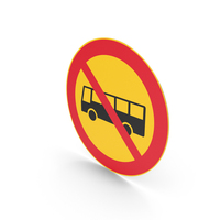 Finnish No Buses Sign PNG & PSD Images