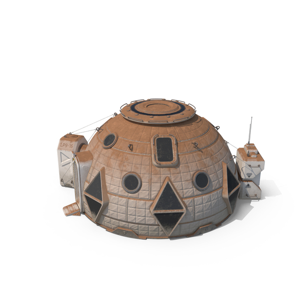 Space Colonization Habitation Pod Dirty PNG & PSD Images