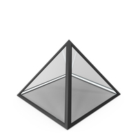 Infinity Pyramid Mirror Lamp PNG & PSD Images