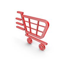 RED SHOPPING CART SYMBOL PNG & PSD Images