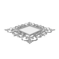 Ornate Silver Square Mirror PNG & PSD Images