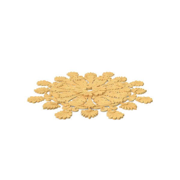 Rosette Carved PNG & PSD Images