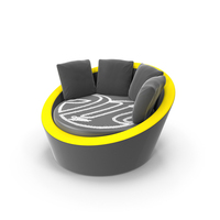 Miller Round Nest Sofa And Table PNG & PSD Images