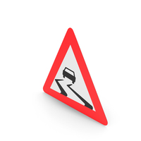 Danish Sign Slippery Road PNG & PSD Images