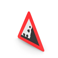 Danish Sign Rockfall PNG & PSD Images