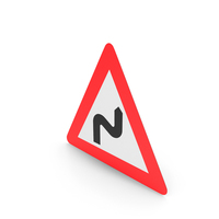 Danish Sign Multiple Curves, First To The Right PNG & PSD Images