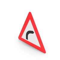 Danish Curve To The Right Sign PNG & PSD Images