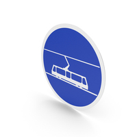 French Sign Tram Lane PNG & PSD Images
