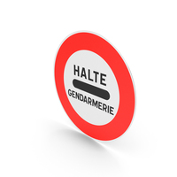 French Sign Stop Gendarmerie PNG & PSD Images
