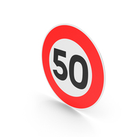 French Sign Speed Limit PNG & PSD Images