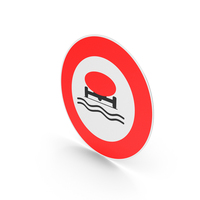 French Sign No Vehicles Carrying Water Pollutants PNG & PSD Images