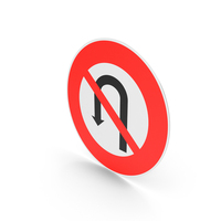 French Sign No U Turns PNG & PSD Images