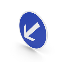 French Keep Left Sign PNG & PSD Images