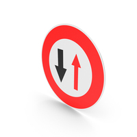 French Give Priority To Oncoming Vehicles Sign PNG & PSD Images