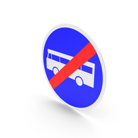French Sign End Of Bus Lane PNG & PSD Images