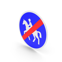 French End Of Bridleway Sign PNG & PSD Images