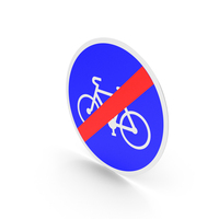 French Sign End Of Bicycle Lane PNG & PSD Images