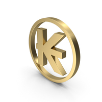 Gold Laos Kip Symbol PNG & PSD Images