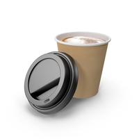 Open Paper Coffee Cup Kraft PNG & PSD Images