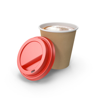 Open Paper Coffee Cup Kraft PNG & PSD Images