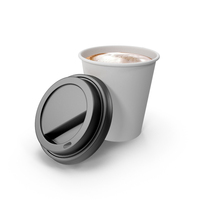 White Starbucks Paper Coffee Cup With Holder PNG Images & PSDs for