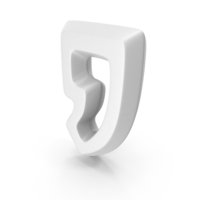 White Comma Outline Symbol PNG & PSD Images