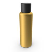 Cosmetic Bottle Gold PNG & PSD Images