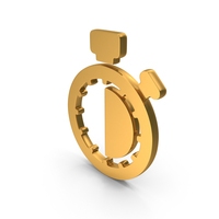 Gold 30 Minutes Timer Icon PNG & PSD Images