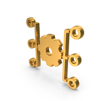 Gold Automation Energy Management Icon PNG & PSD Images