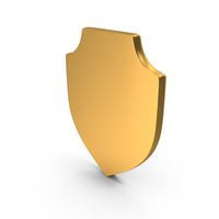 Gold Shield Icon PNG & PSD Images